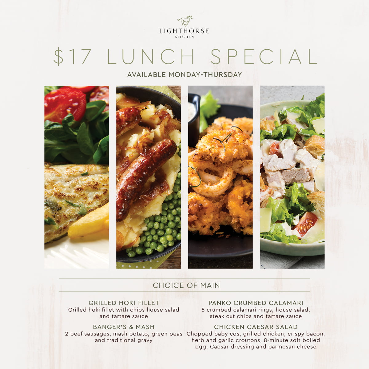 17 LUNCH SPECIALS Sporties