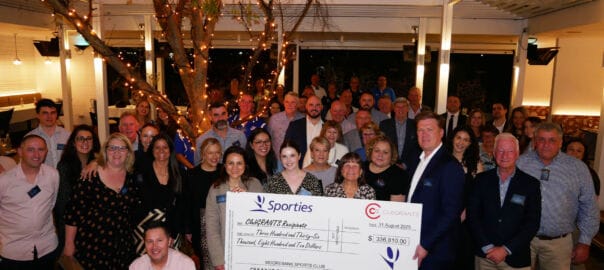 Sporties Celebrates Biggest Ever ClubGRANTS Cheque Presentation